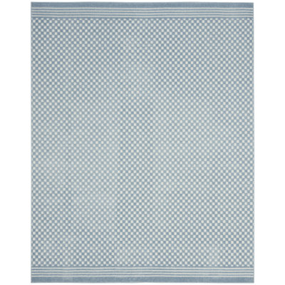 Ebern Designs Care Free Blue Modern Indoor Rug