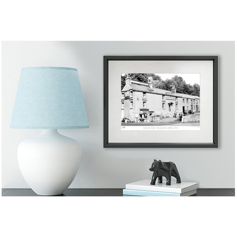 Miller's Dale, The Railway Hotel C1955 - Single Picture Frame Print, 28cm H x 36cm W x 2.3cm D