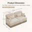 Canapé Comfy en chenille à imprimé léopard-1873839583