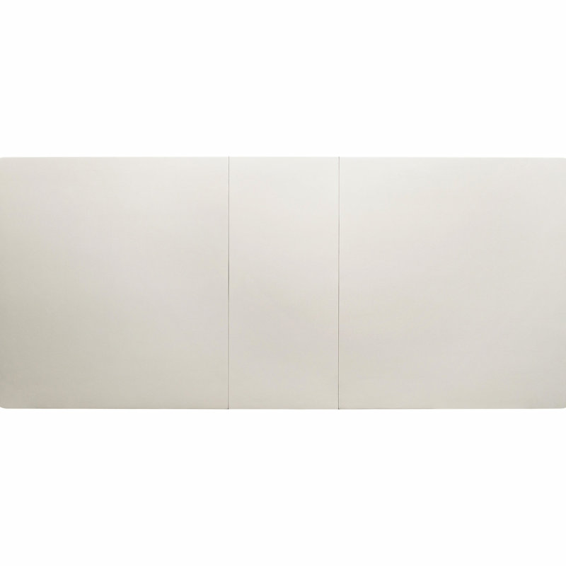 Table rectangulaire argentée pour salle à manger avec miroir garni de garniture argentée et capacité de siège 6