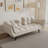 57 inch beige sofa soft two armrests throw pillow pillow