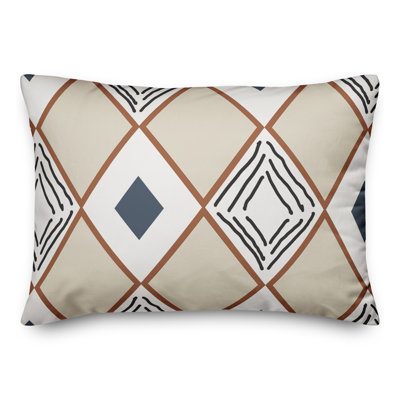 Housse de coussin rectangulaire et insert Diamond