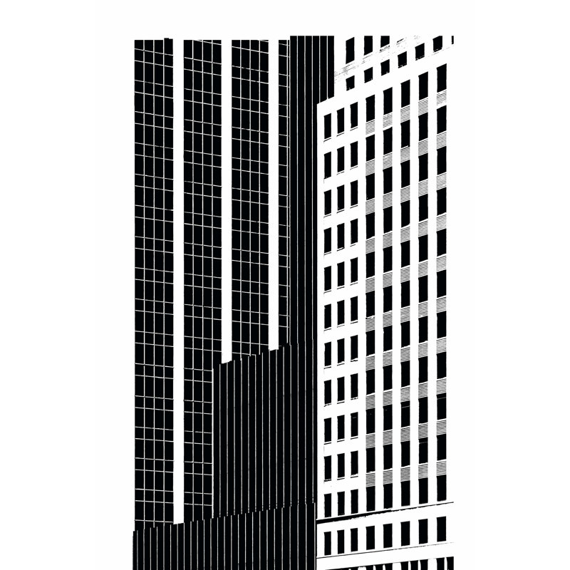 NYC In Pure B&W II, H 48 po x l 32 po