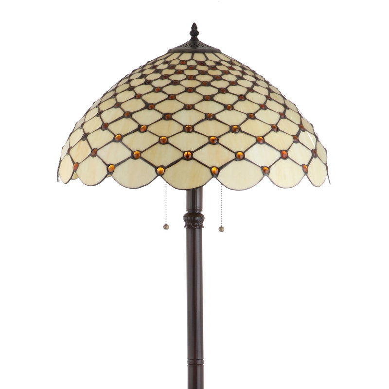 Ossu 62'' Brown Traditional Floor Lamp