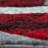 Ultan Abstract Grey/Red Area Rug-1408099446