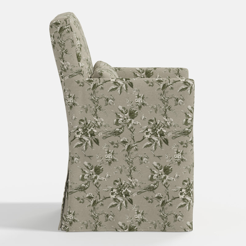 Stoffer Home x Cloth and Co. Lindy Dining Chair, Michigan Bird Toile Olive