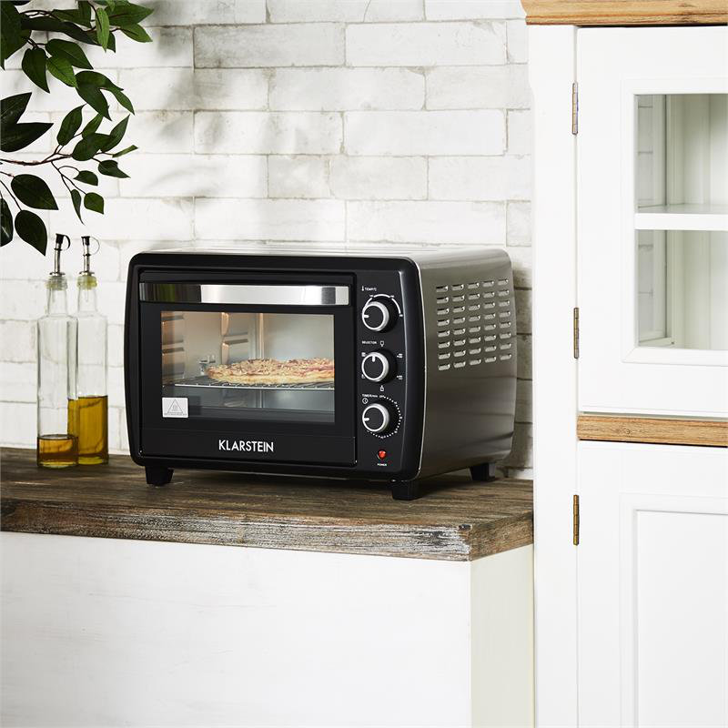 Klarstein Omnichef Toaster Oven with Rotisserie, Black