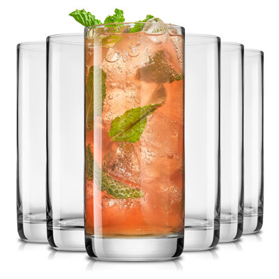 JoyJolt Faye Highball Drinking Glass, 13oz