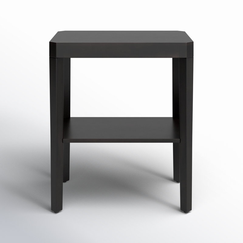 Ardentown Solid Wood End Table, Black