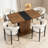 Extendable Dining Table, Modern Expandable Rectangular Dining Table for Kitchen, Dining Room & Small Spaces, Space-Saving Wood Dining Table