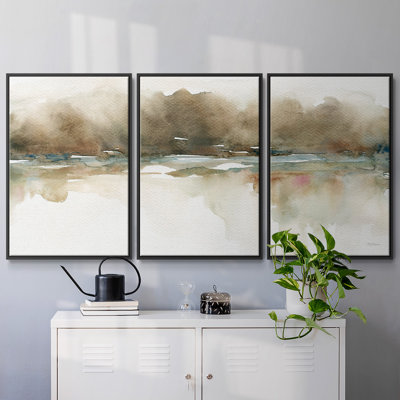 Réflexions plus douces - Toile encadrée multi-pièces