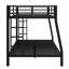 Lit superposé en métal peu encombrant avec système de soutien silencieux - Solution durable et moderne pour les adolescents et les chambres d'adultes