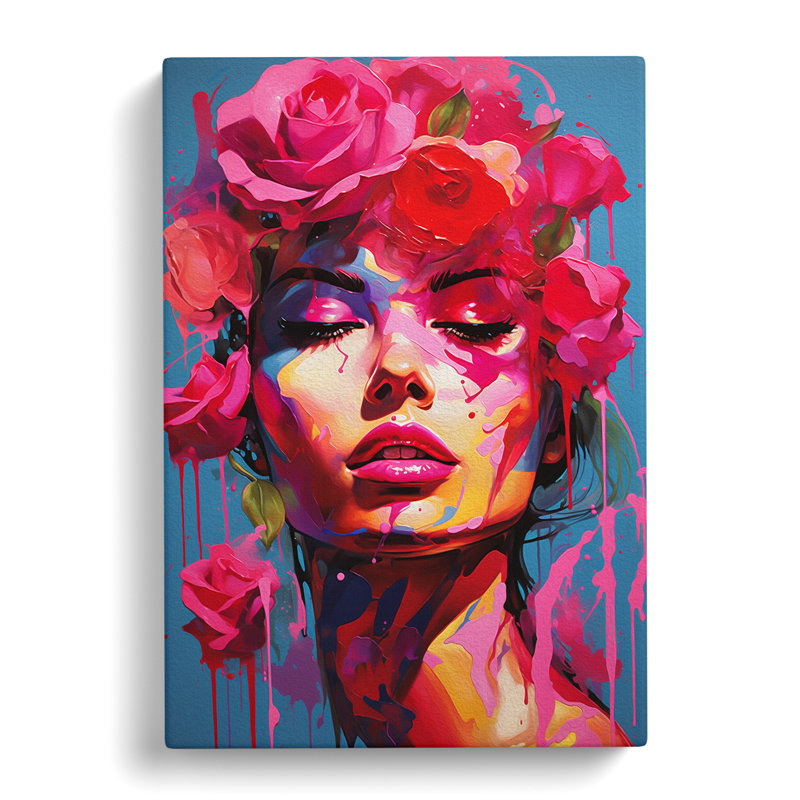 Rose Pop - No Frame Print, 50cm H x 35cm W x 3cm D