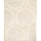 Floral Area Rug in Ivory