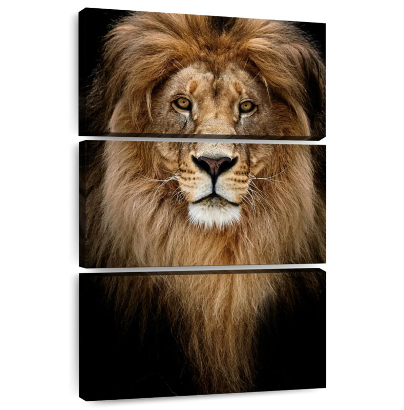 Brampt Kingly Lion Head, 74" H x 48" W