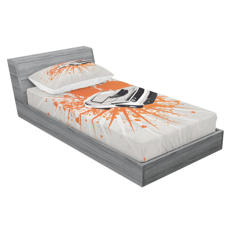 Cars Microfiber Sheet Set, Twin XL Sheet Set with Fitted Sheet