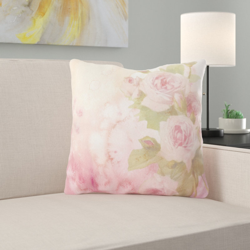 Outdoor Reversible Throw Pillow, Microsuede, Indoor