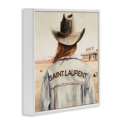  Art de giclée encadrée par une jolie brune glamour par Amanda Greenwood