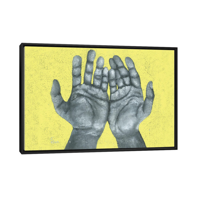 «Take A Look At Its Hands», reproduction d'art murale encadrée, H 18 po x l 26 po, Noir