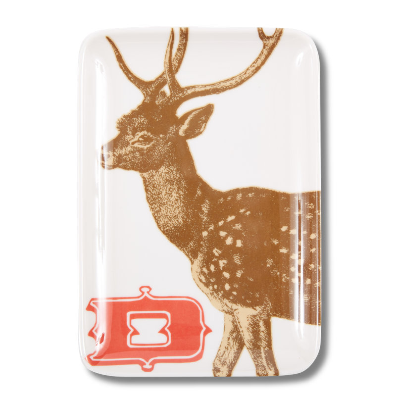 ALPHABET VALET TRAY DEER