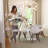 Kids 12'' Adjustable Height Desk Or Activity Chair Chair and Ottoman