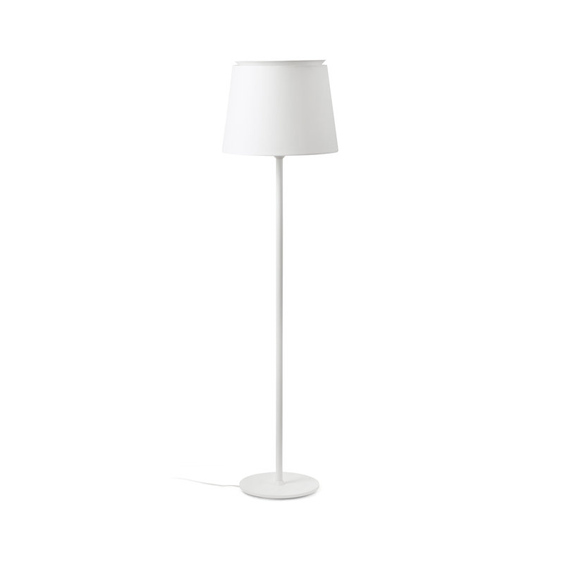 Savoy Floor Lamp, Matt White, White