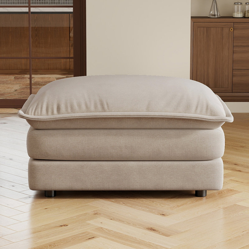 Canapé modulaire assorti avec repose-pieds vert, Café clair