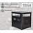 ECOFLEX XL Cat Litter Box Enclosure End Table in Black-1944119944