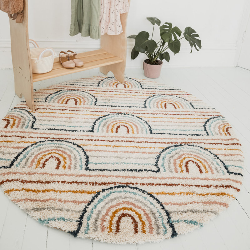 Tapis à poils longs Alec, Rectangle 5 pi 3 po x 7 pi, Rose