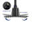 Universal 8" Matte Black Square Filter Single-Spray Rain Shower Head High Flow Stainless Steel Wall Mount Shower Head