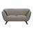 Keiya Transitional 65"L Linen Fabric Upholstered Loveseat in Brown