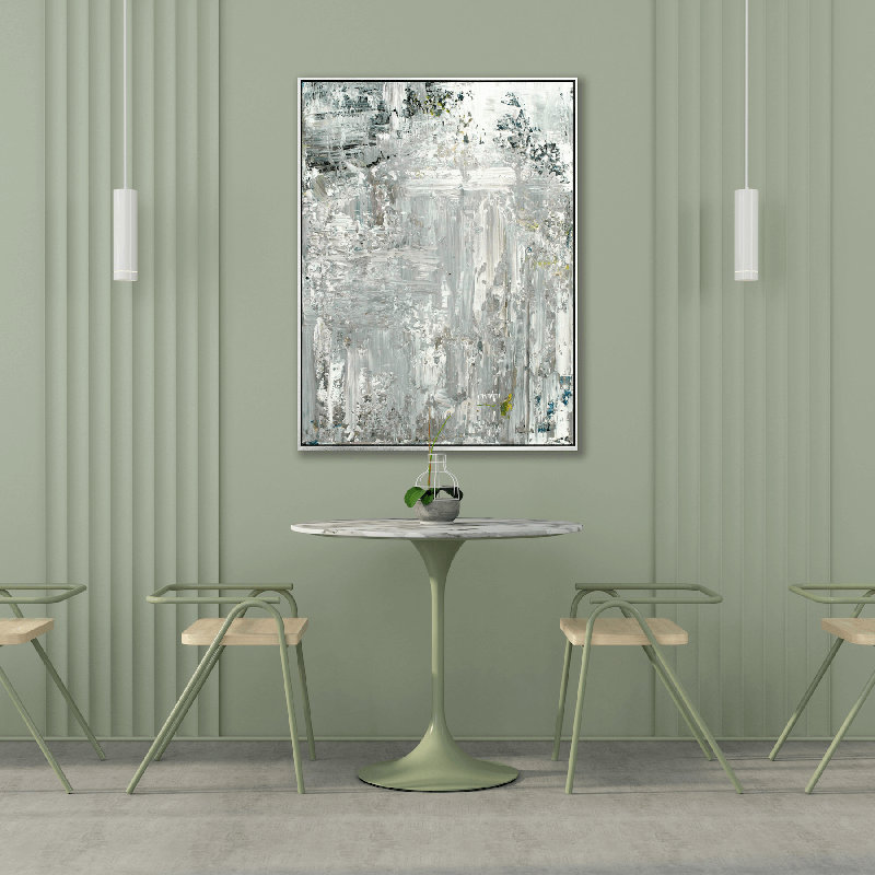 Upturn On Giclee Canvas Hand Embellished Art, 60" H x 40" W x 1.5" D, Wrapped Canvas