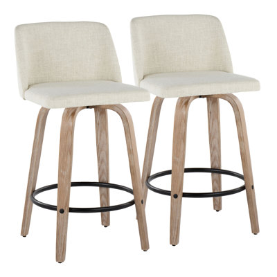 Swivel Upholstered Counter Stool