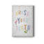 «Brush Your T dents», art textuel sur toile tendue-1299754727