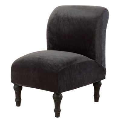 Armless Velvet Chair Slipcover, Removable And Washable Slipper Chair Slipcovers