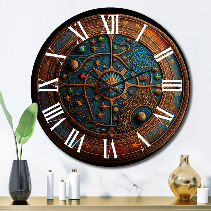 Horloge murale en métal, Grand