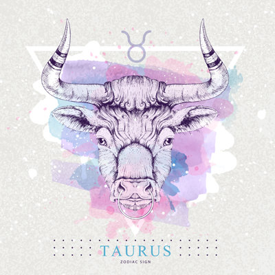 Taurus Zodiac - Wrapped Canvas Print