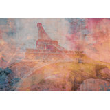 Eiffel Tower Abstract Wall Mural