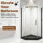36" X 36" Neo-Angle Corner Shower Base, Acrylic & ABS, 2-Wall Fit, Pre-Leveled-125125517