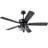 52 Inch Outdoor Ceiling Fan with Light - DC Motor Quiet Remote Control, Waterproof Wet Rated for Patio Porch Garden-1034467074
