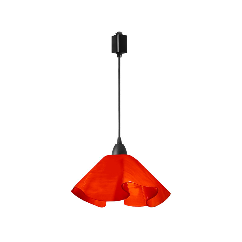 Luminaire suspendu Dale, Grand, Noir, Rouge Really