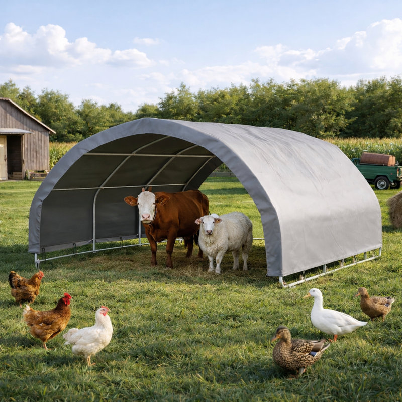 12' X 12' Corral Shelter For Livestock