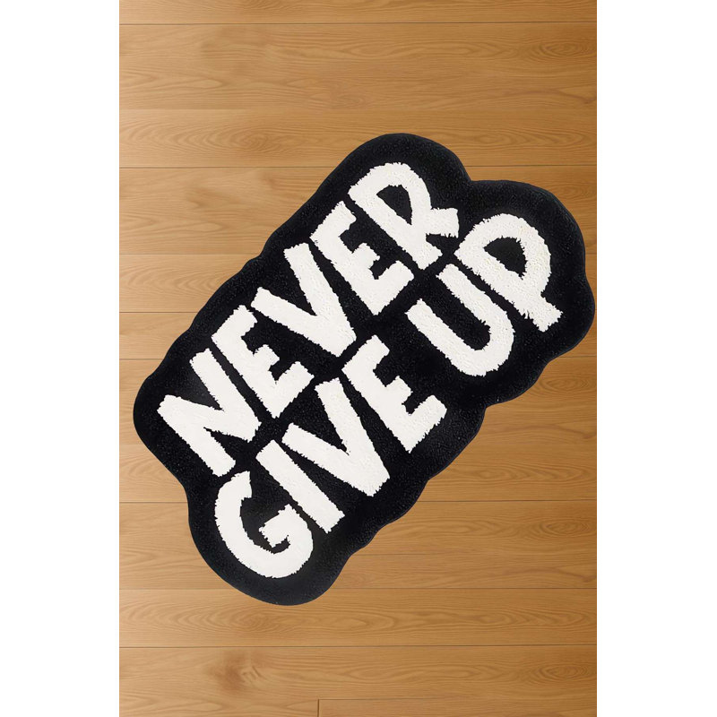 Black Cloud Motivational Shag Rug