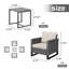 Chaise de patio avec coussins Nazime-1047542305