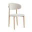 Table de salle à manger extensible en bois massif + ensemble de 2 coussins beiges en hêtre