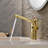 Single Hole Swivel Spout Bathroom Faucet with Supply Line-116564418