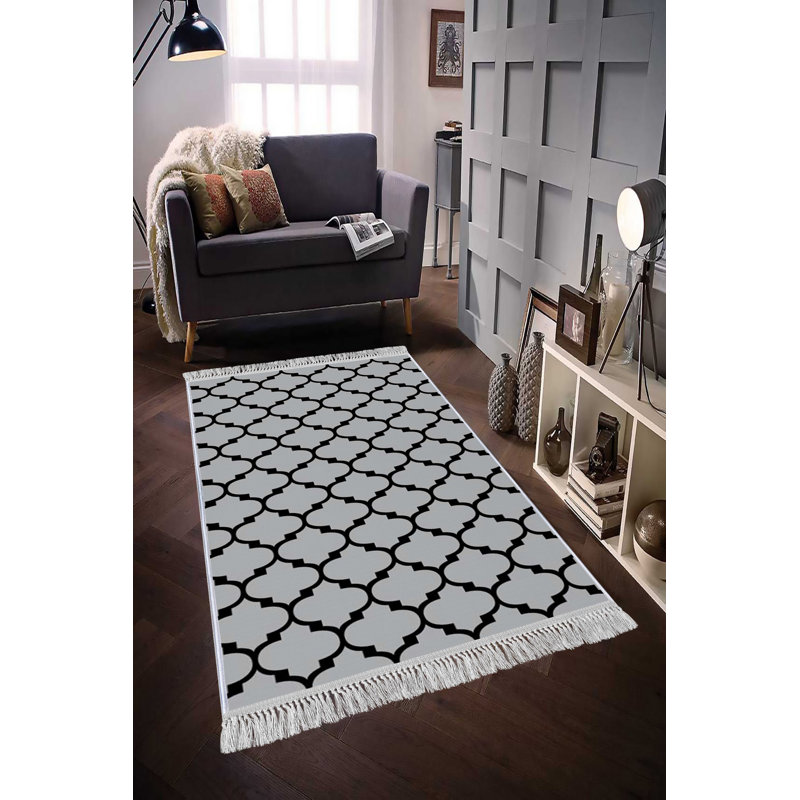 Luxurious Velvet Area Rug, 5.9 x 9.2 Feet | 100% Velvet Fabric, 100% Cotton Sole, 0.4 in Pile Height | Antibacterial, Non-Slip, Machine Washable | Elegant 3D Digital Print for Living Room & Bedroom Decor
