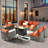 Premium All-Weather Wicker 7 - Person Patio Conversation Set with Cushions-1128862780