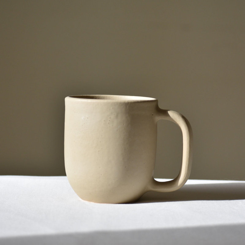 Handcrafted Ceramic Mug, Greige
