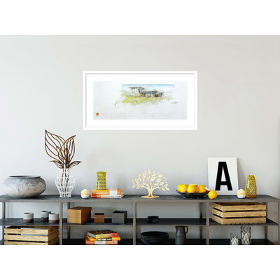 «Raymond Carlson House Phoenix AZ» par Frank Lloyd Wright, impression giclée encadrée